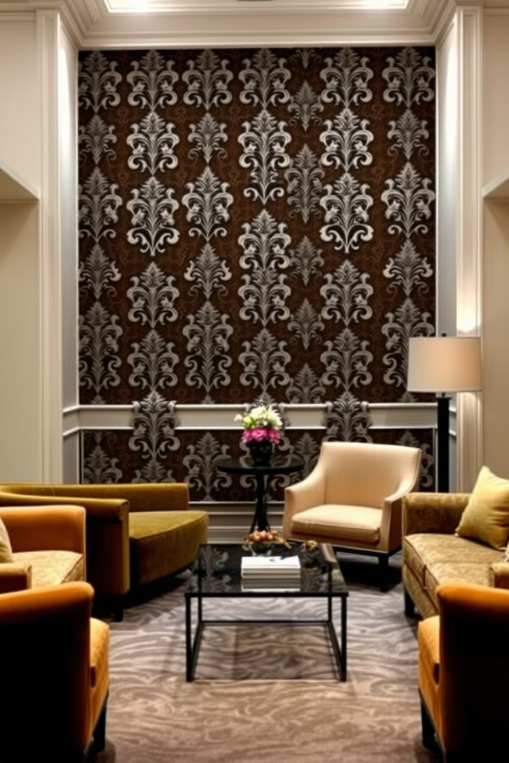 Reception Area Wallpaper Decorating Ideas 5