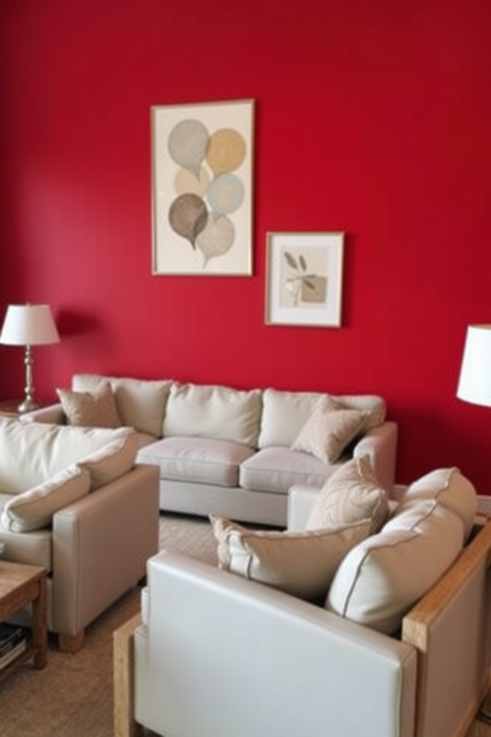 Red Wall Painting Ideas 10