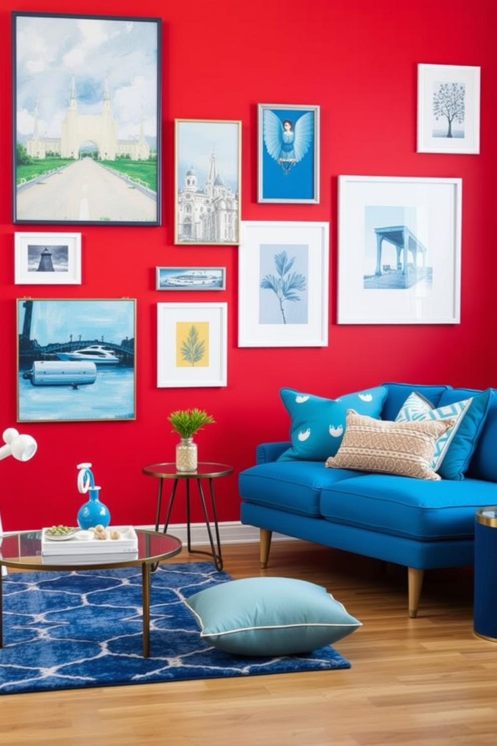 Red Wall Painting Ideas 12