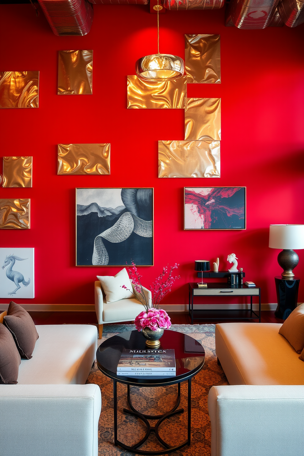 Red Wall Painting Ideas 21