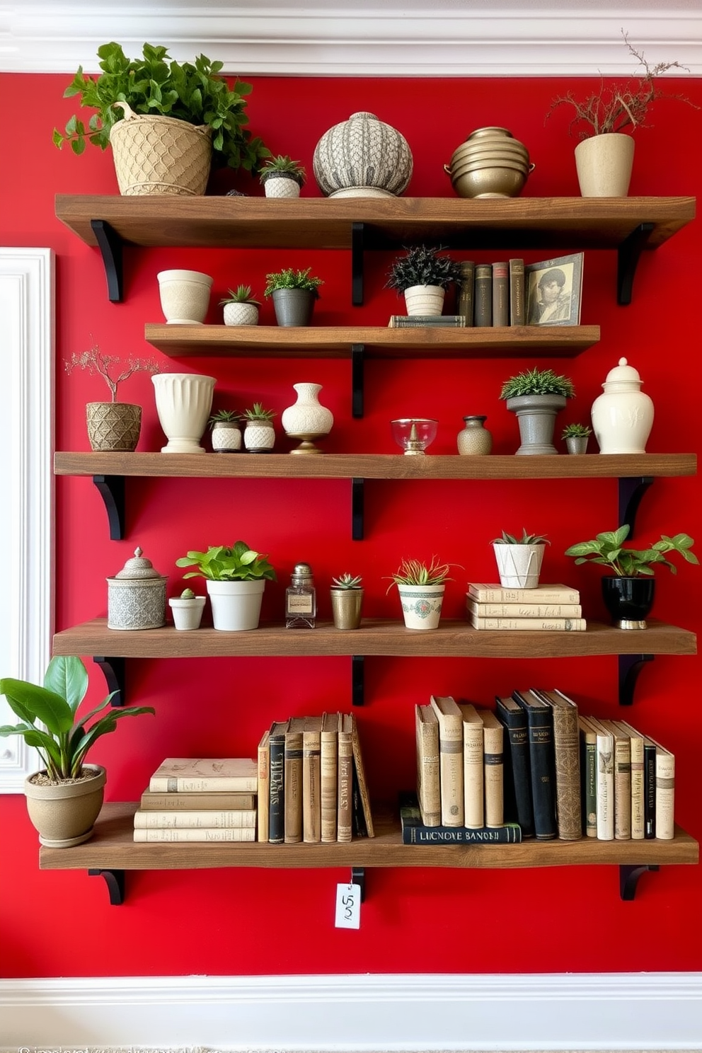 Red Wall Painting Ideas 22