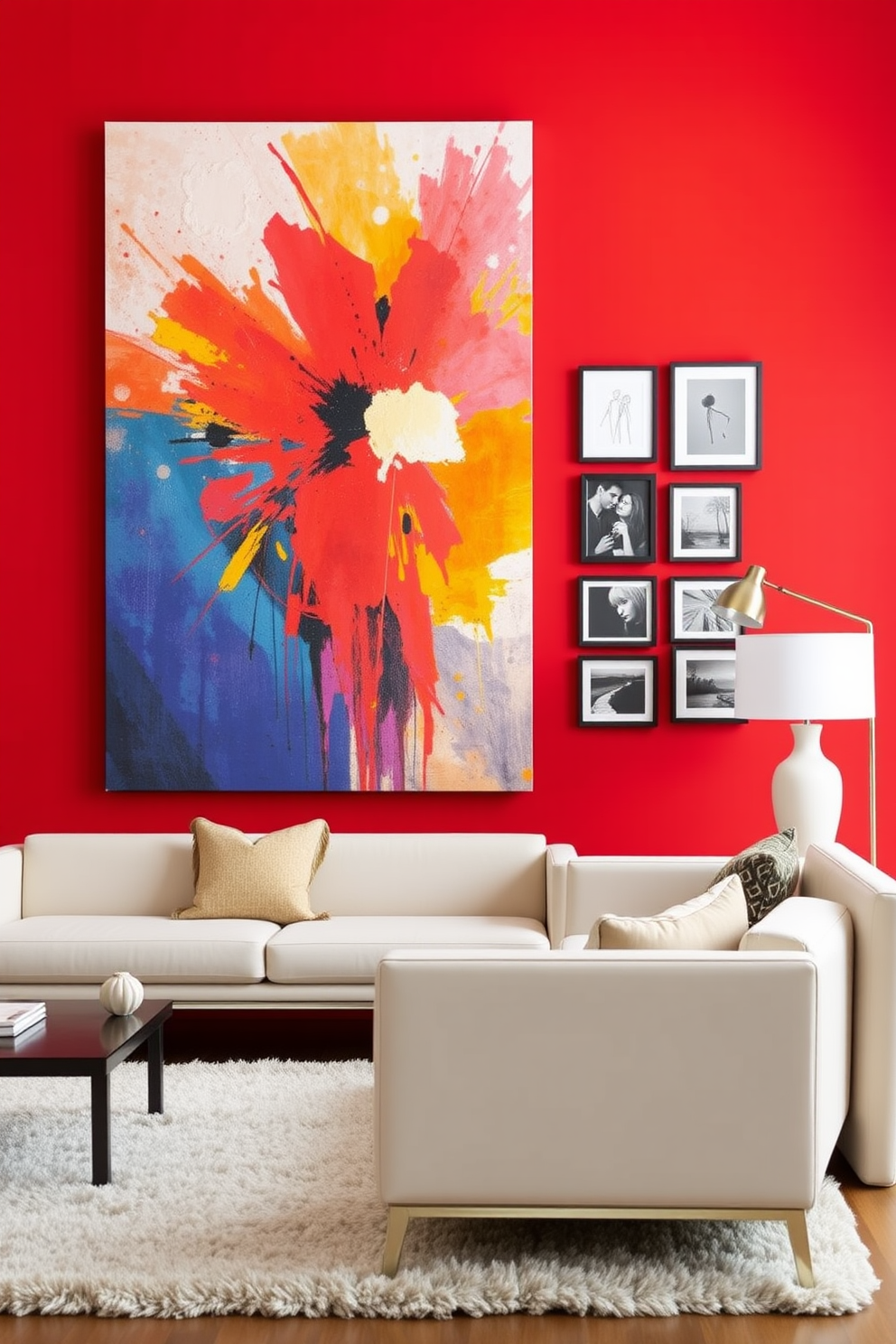 Red Wall Painting Ideas 5