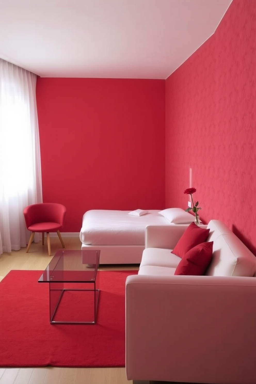 Red Wallpaper Decorating Ideas 14 2