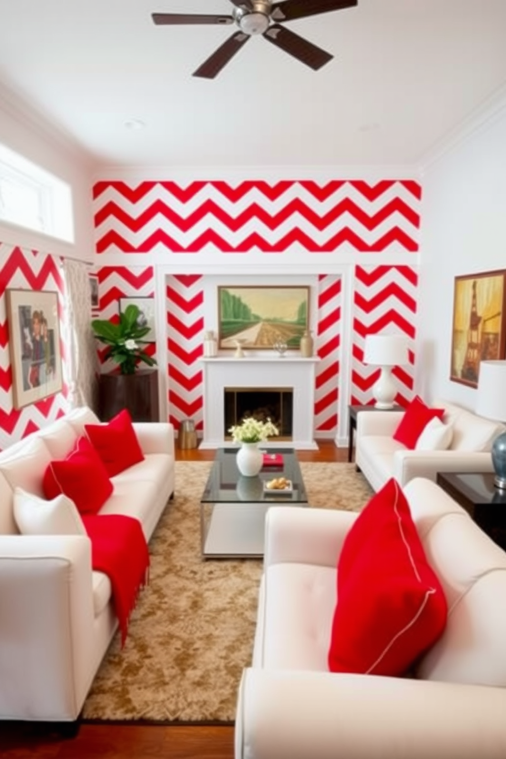 Red Wallpaper Decorating Ideas 15 2