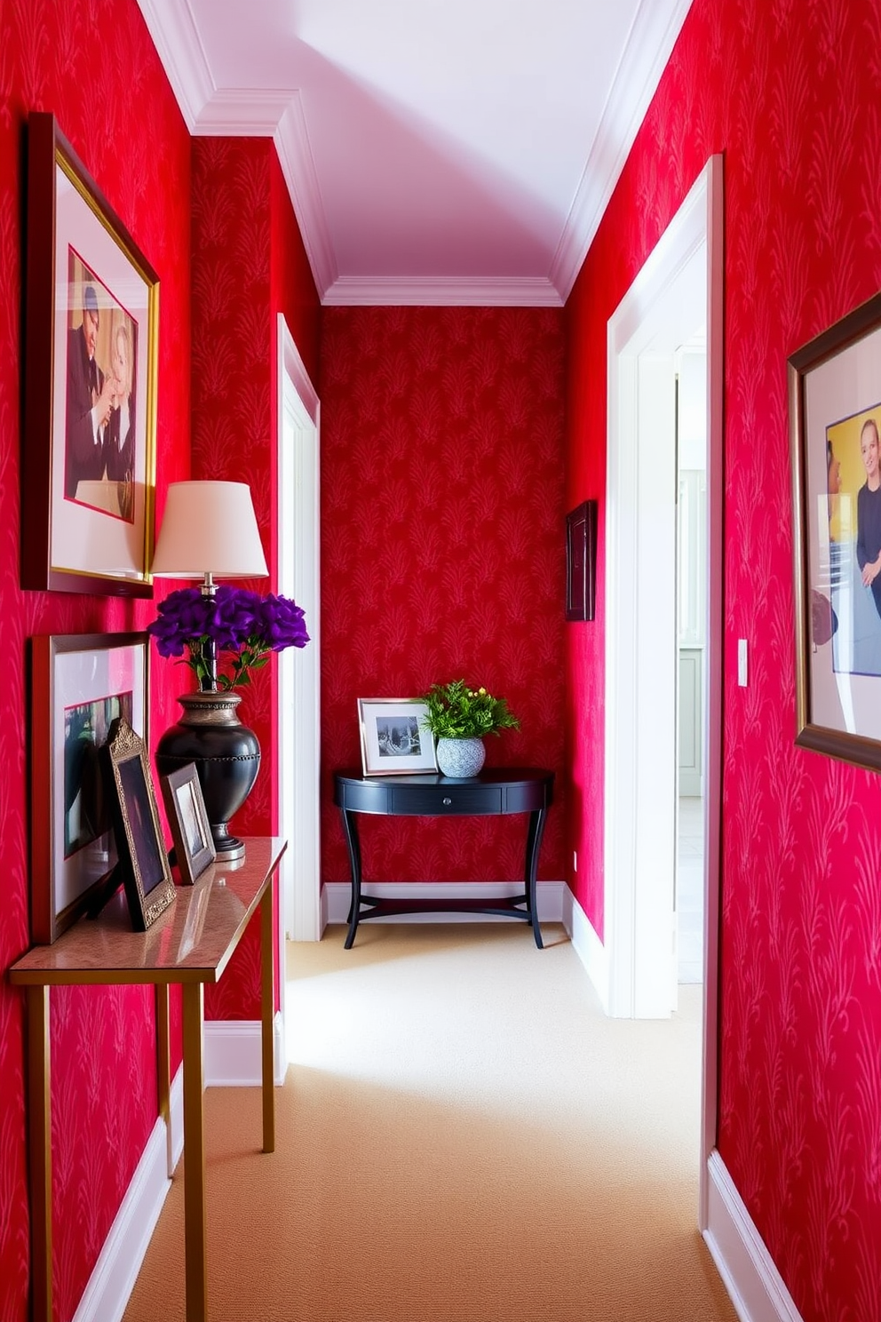 Red Wallpaper Decorating Ideas 29 2