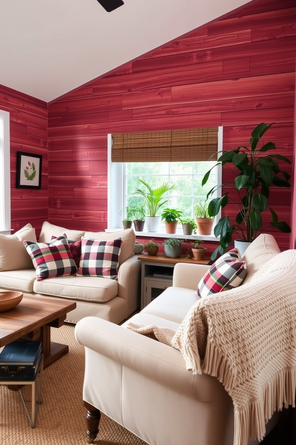 Red Wallpaper Decorating Ideas 8 2