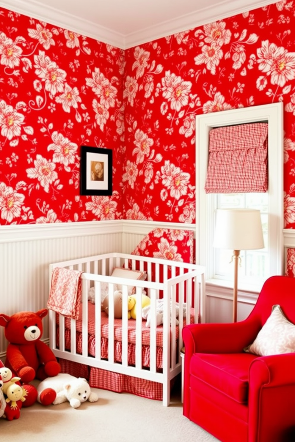 Red Wallpaper Decorating Ideas 9 2