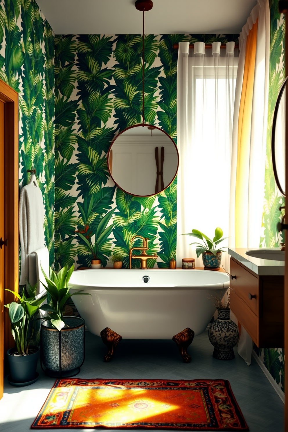 Retro Wallpaper Decorating Ideas 10