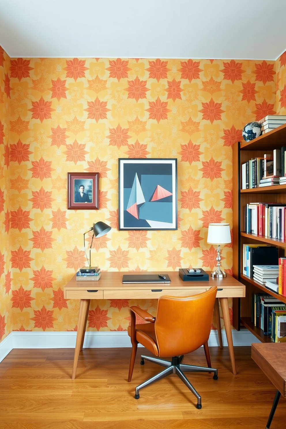 Retro Wallpaper Decorating Ideas 12