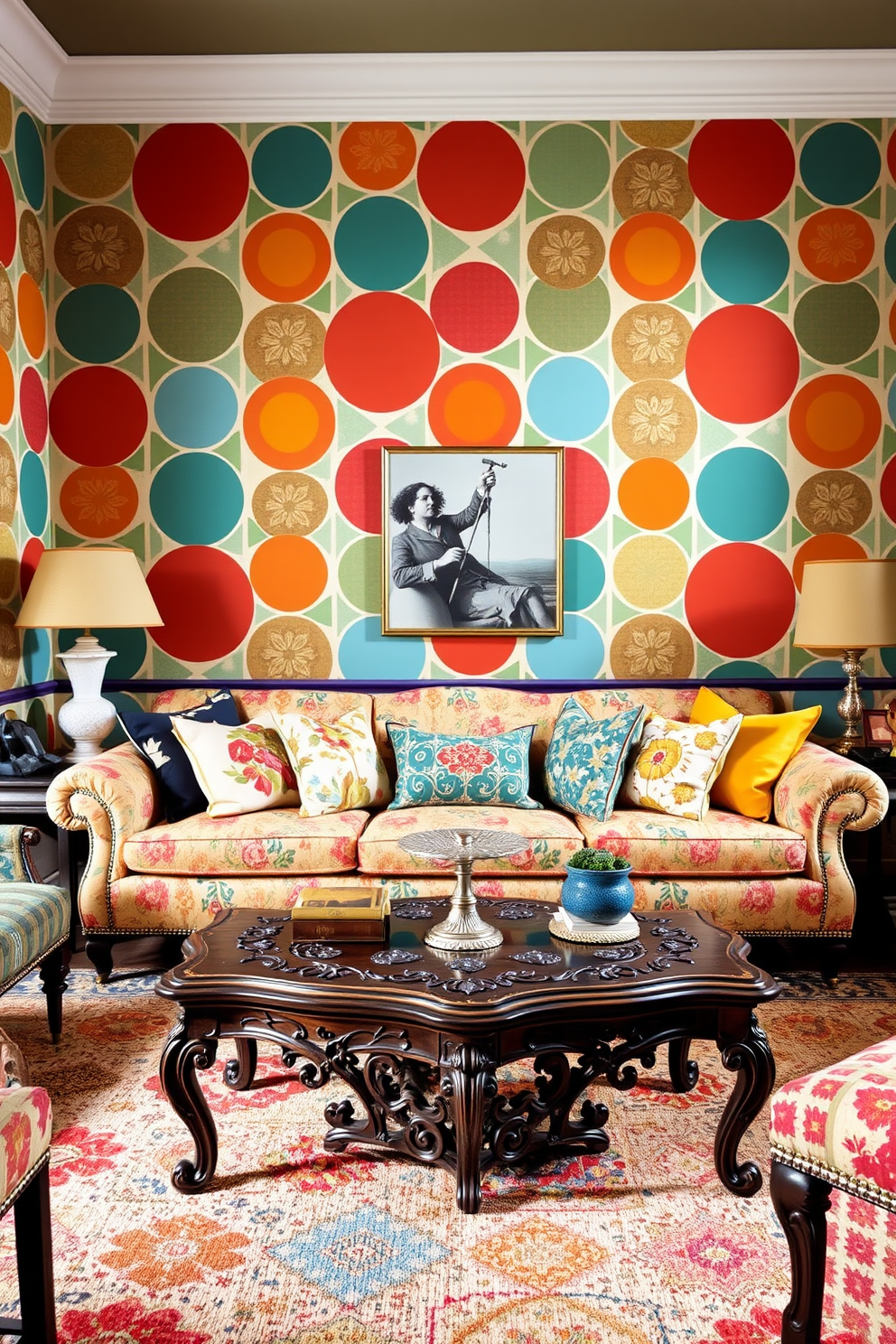 Retro Wallpaper Decorating Ideas 21