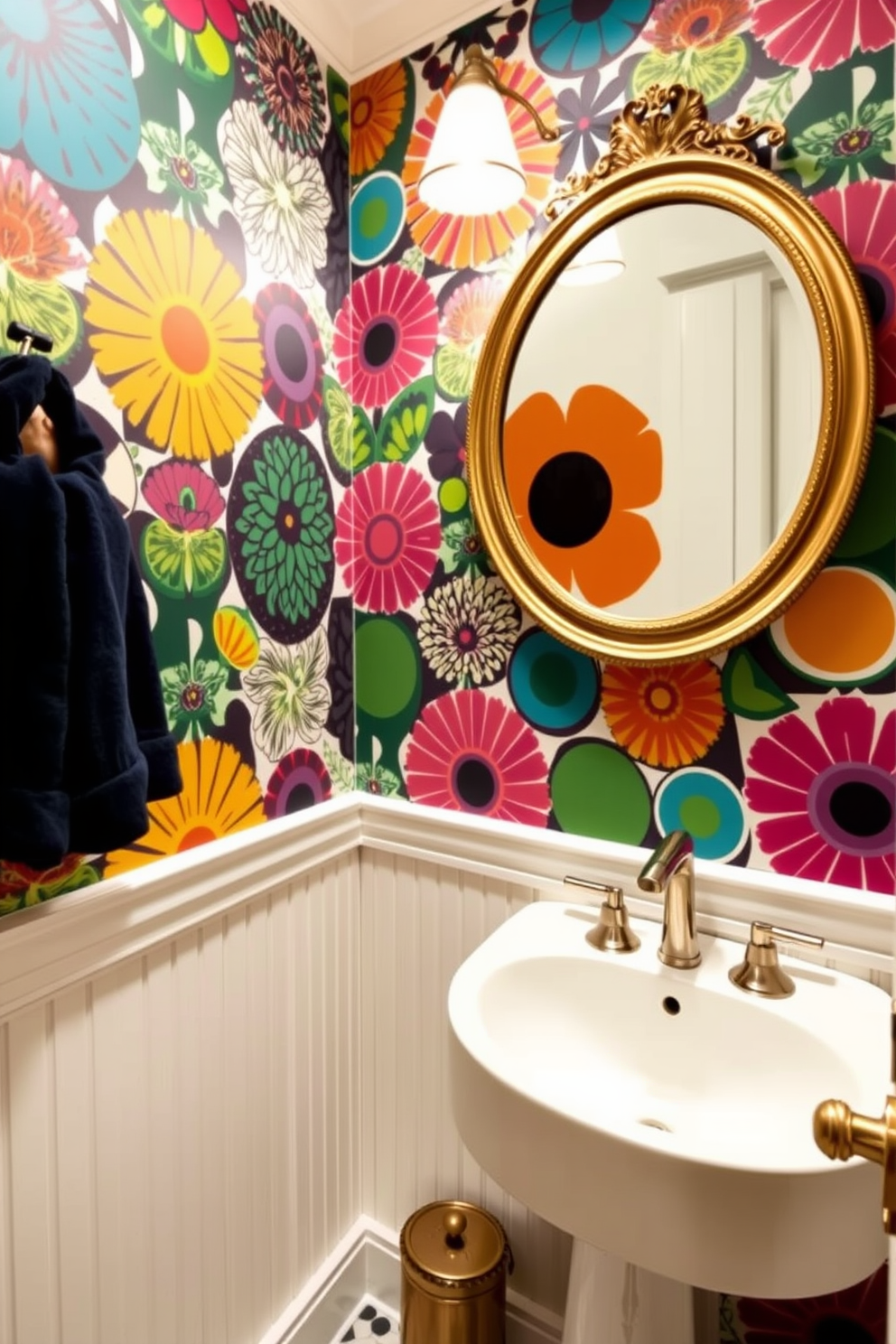 Retro Wallpaper Decorating Ideas 22