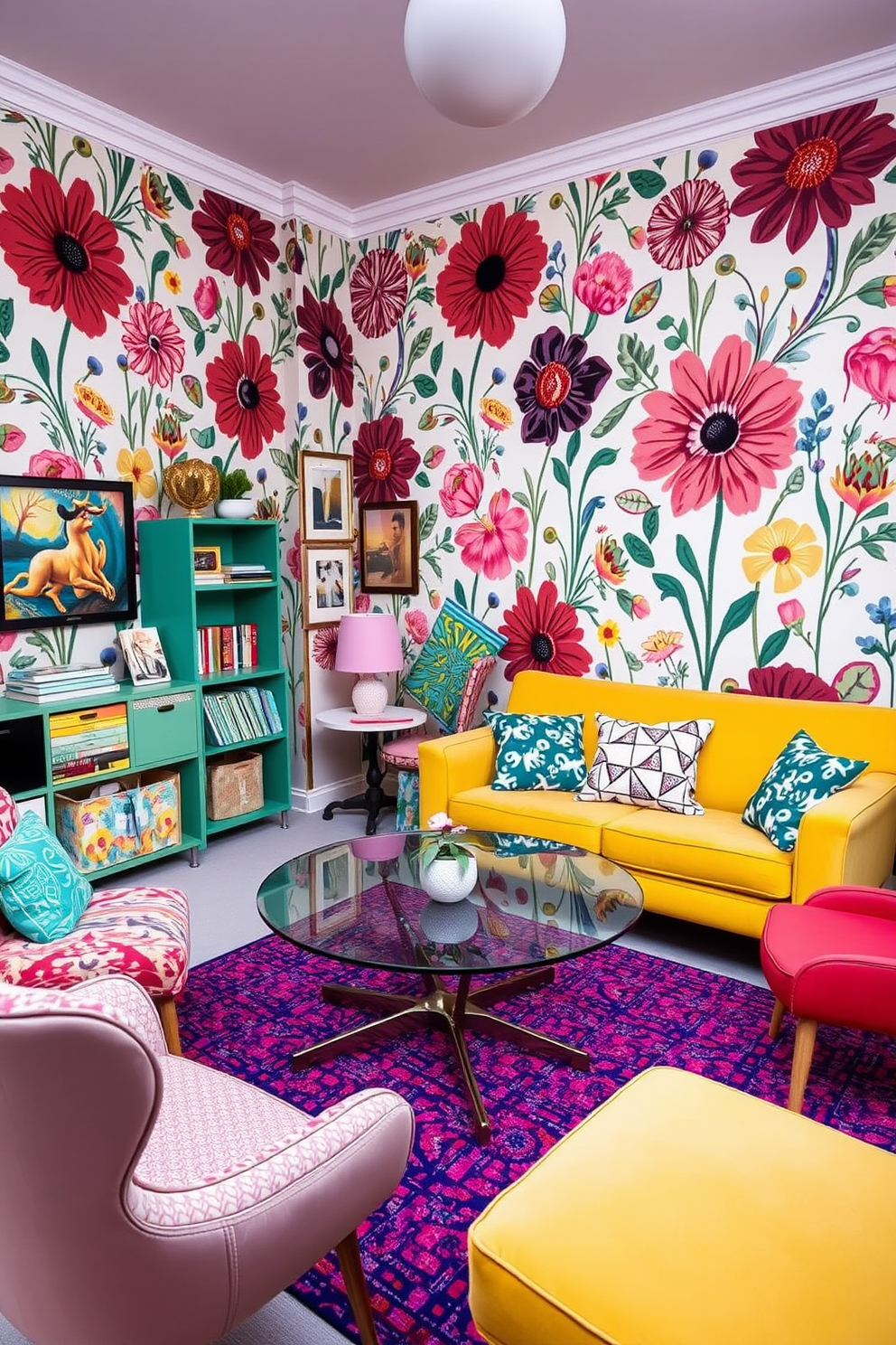 Retro Wallpaper Decorating Ideas 25