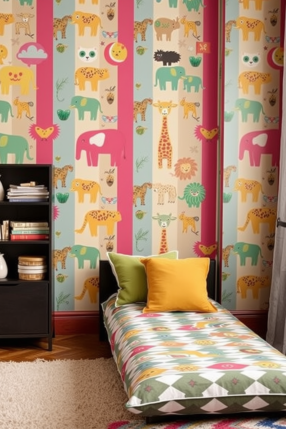 Retro Wallpaper Decorating Ideas 29