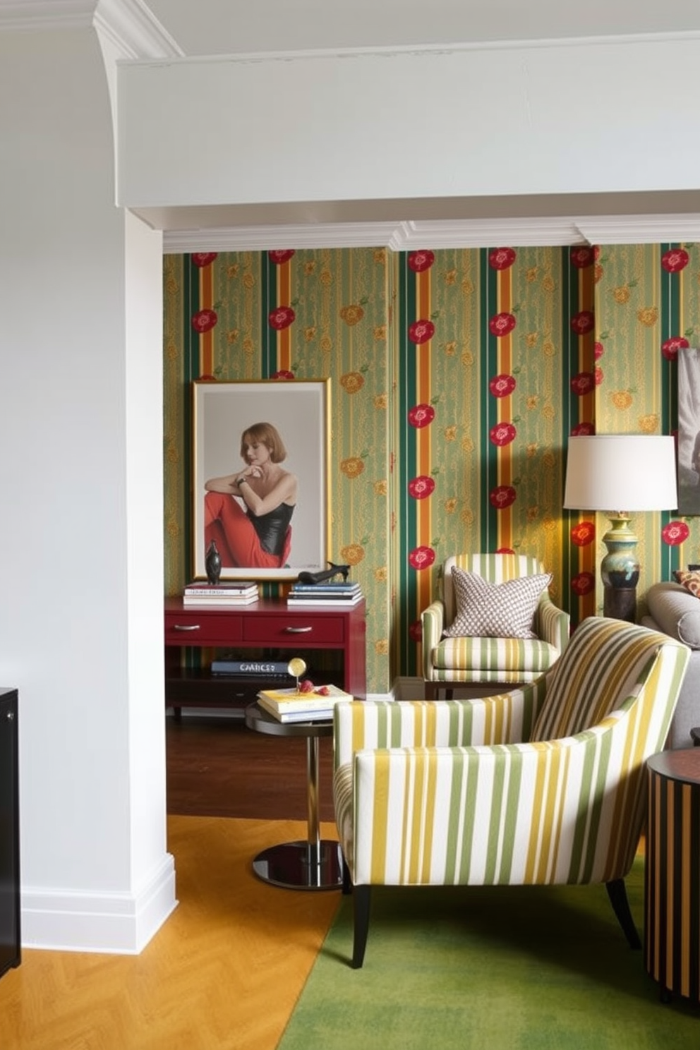 Retro Wallpaper Decorating Ideas 4