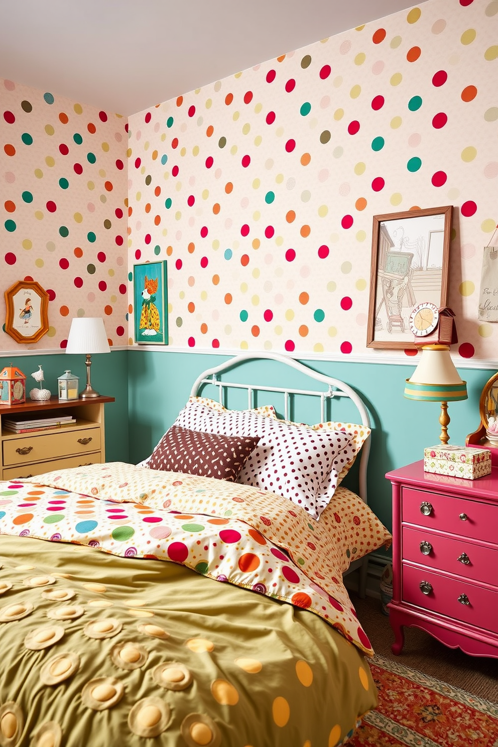 Retro Wallpaper Decorating Ideas 5