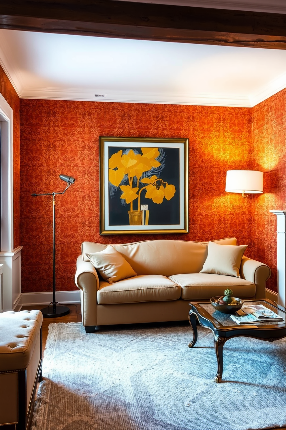 Rust Wallpaper Decorating Ideas 23