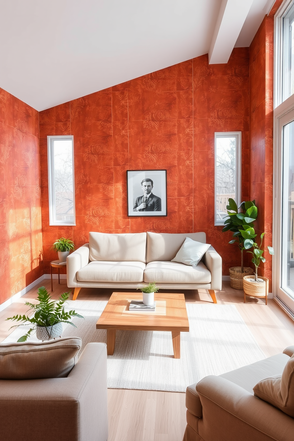 Rust Wallpaper Decorating Ideas 26