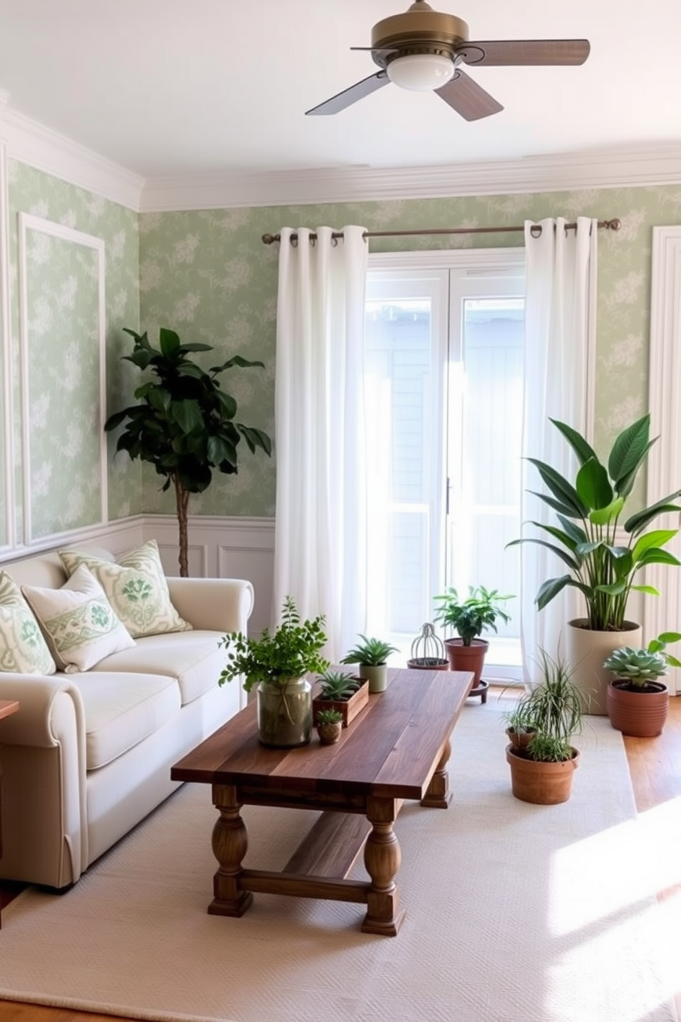 Sage Wallpaper Decorating Ideas 4