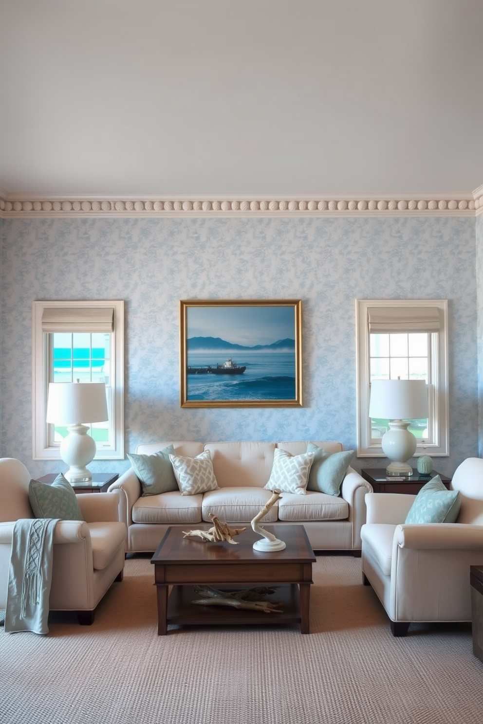 Seascape Wallpaper Decorating Ideas 24