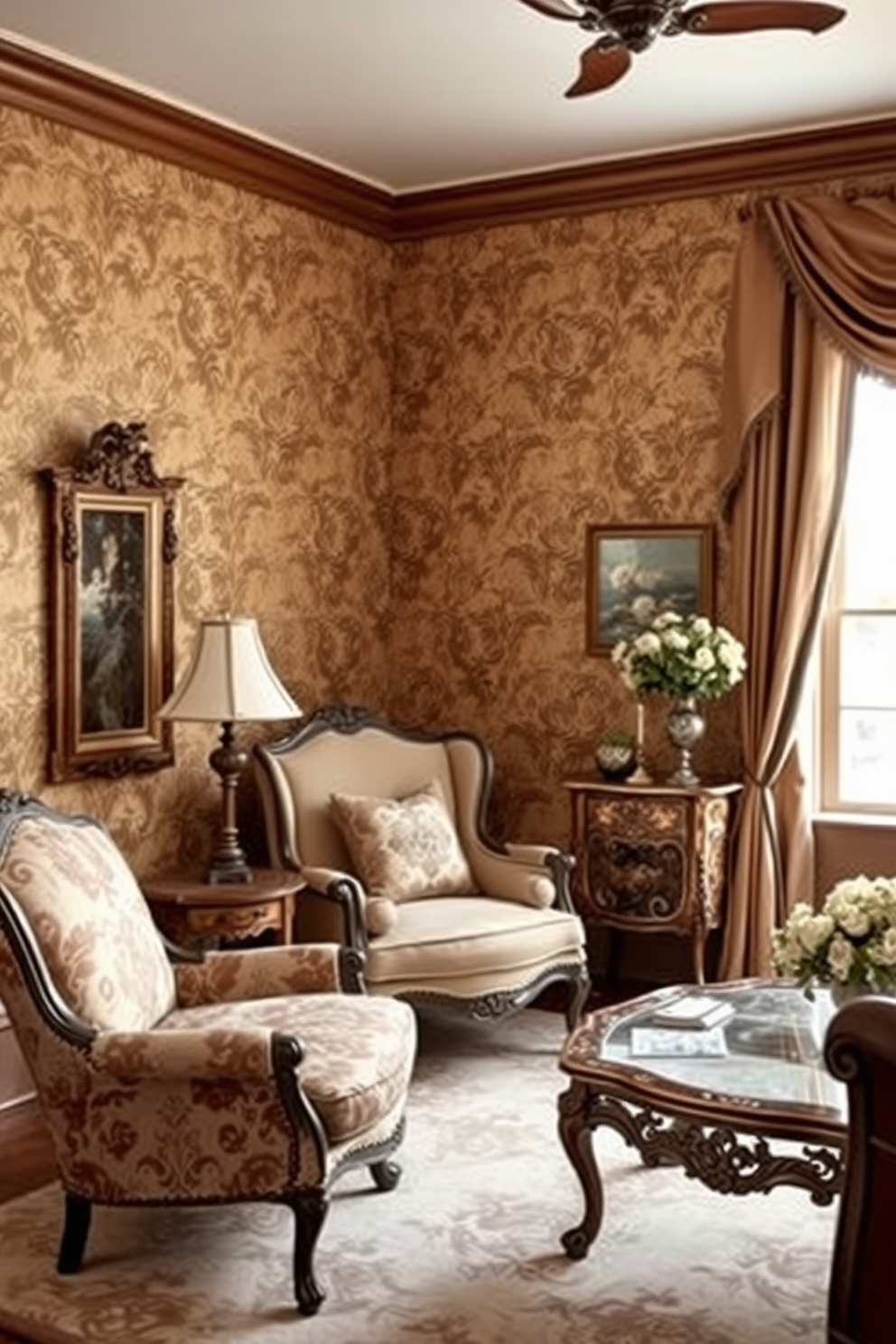 Sepia Wallpaper Decorating Ideas 1