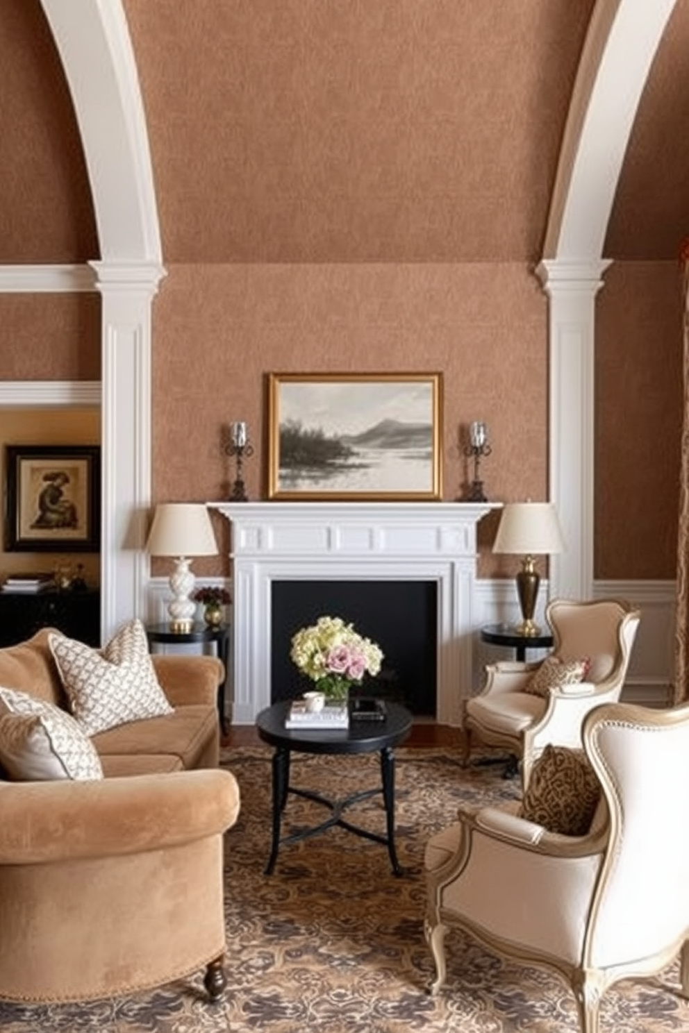 Sepia Wallpaper Decorating Ideas 19