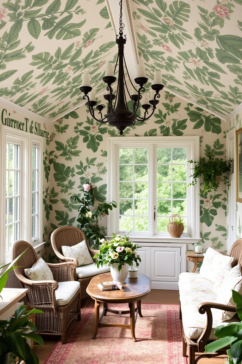 Shabby Chic Wallpaper Decorating Ideas 10