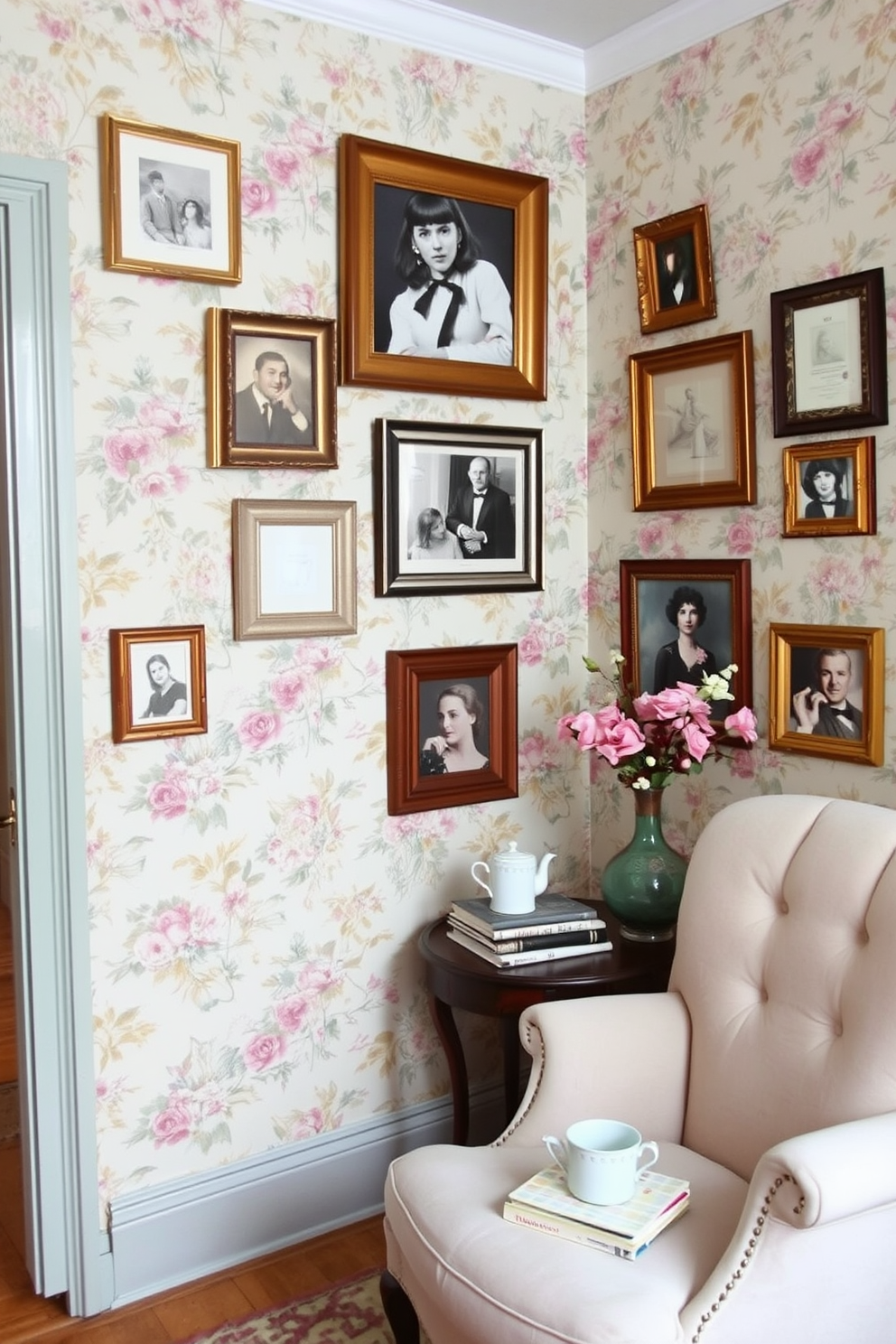 Shabby Chic Wallpaper Decorating Ideas 15