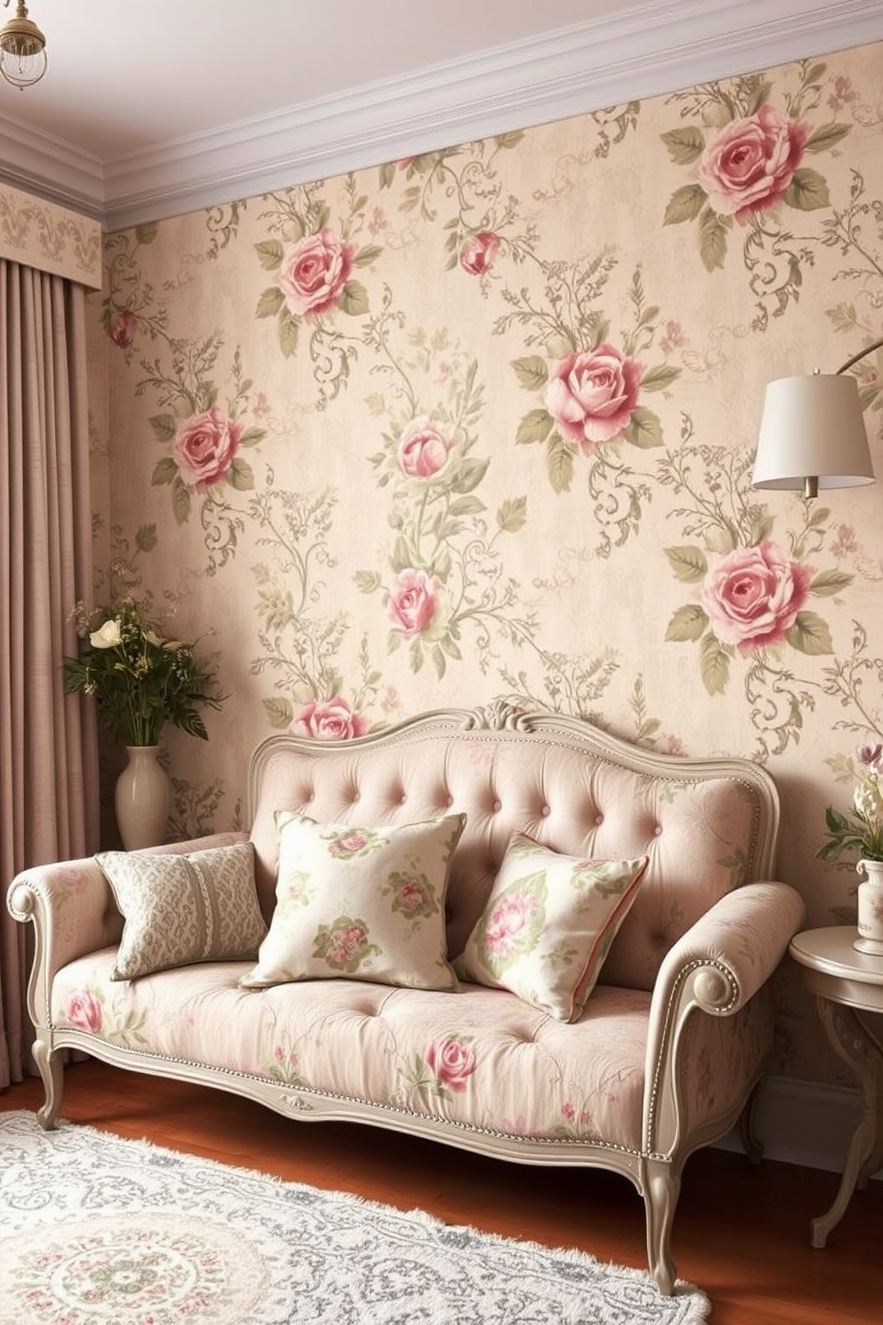 Shabby Chic Wallpaper Decorating Ideas 24