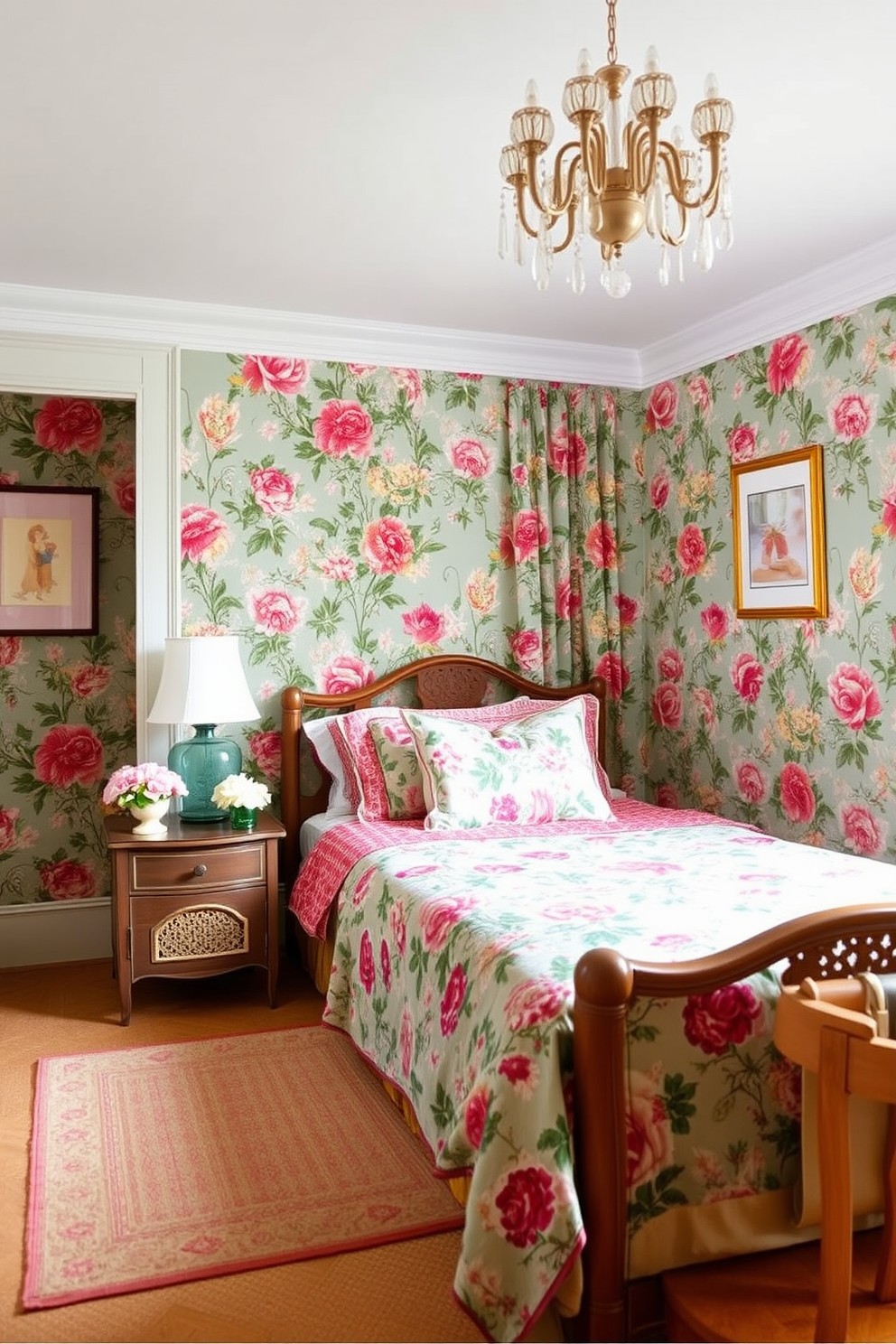 Shabby Chic Wallpaper Decorating Ideas 25