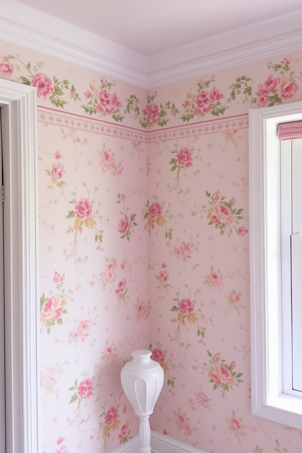 Shabby Chic Wallpaper Decorating Ideas 29