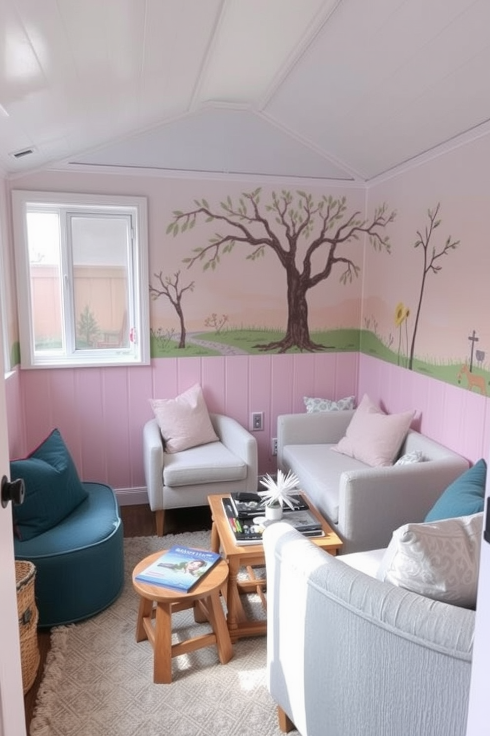 She Shed Wall Painting Ideas 1