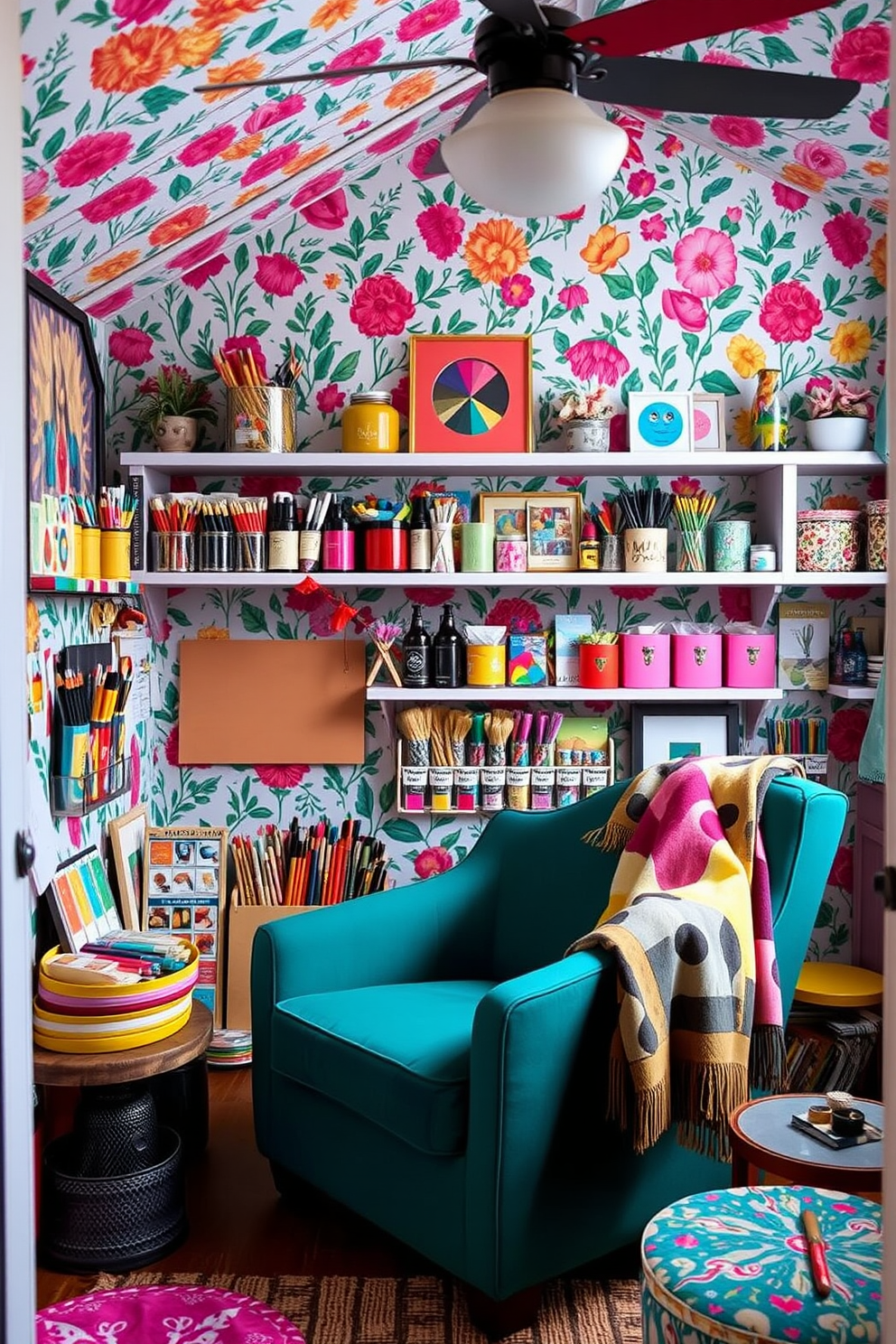 She Shed Wallpaper Decorating Ideas 28