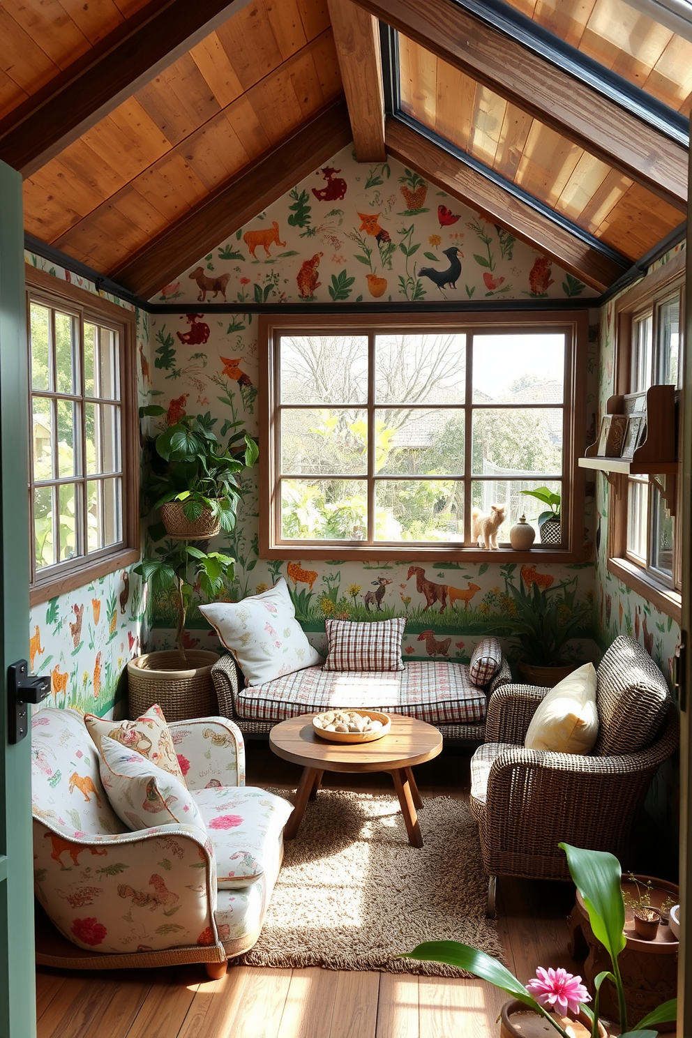 She Shed Wallpaper Decorating Ideas 6