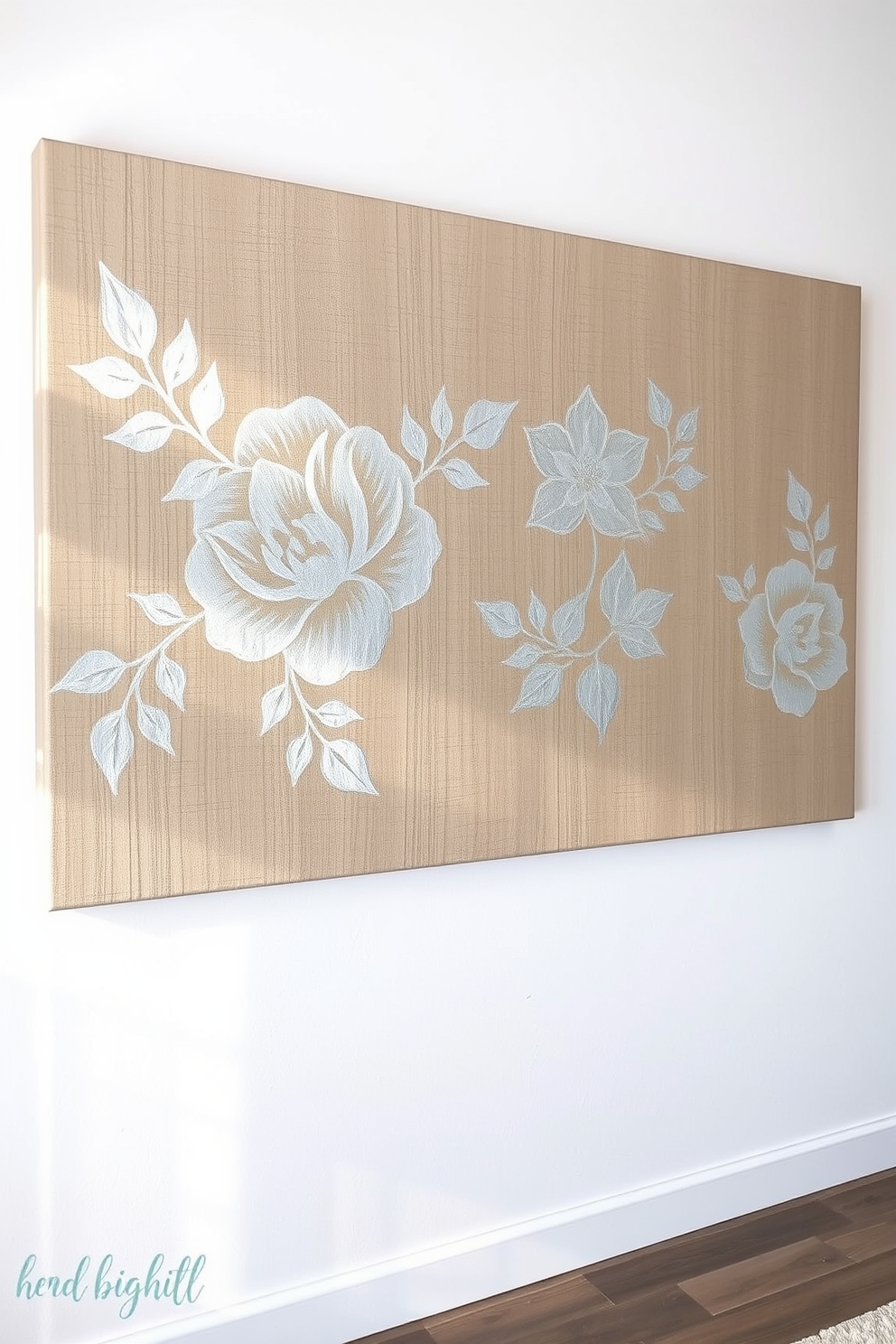 Silver Wall Painting Ideas 11