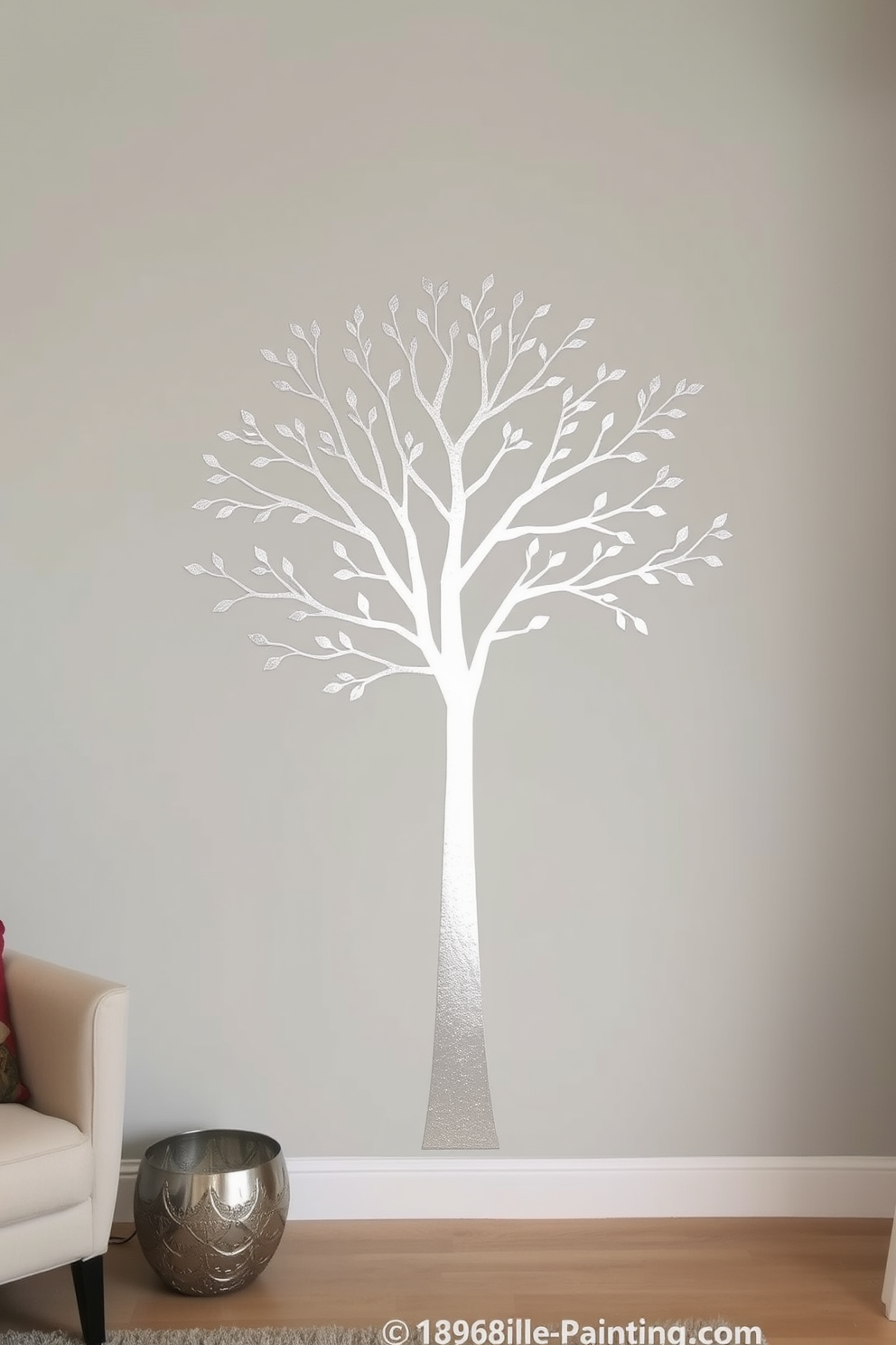 Silver Wall Painting Ideas 3