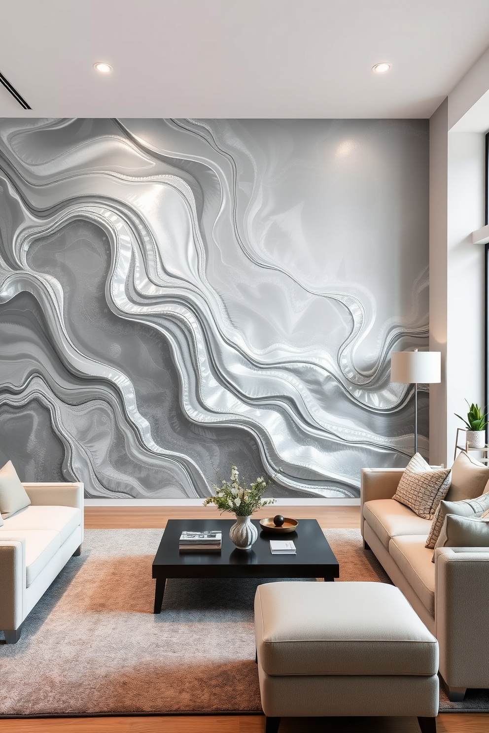 Silver Wall Painting Ideas 4