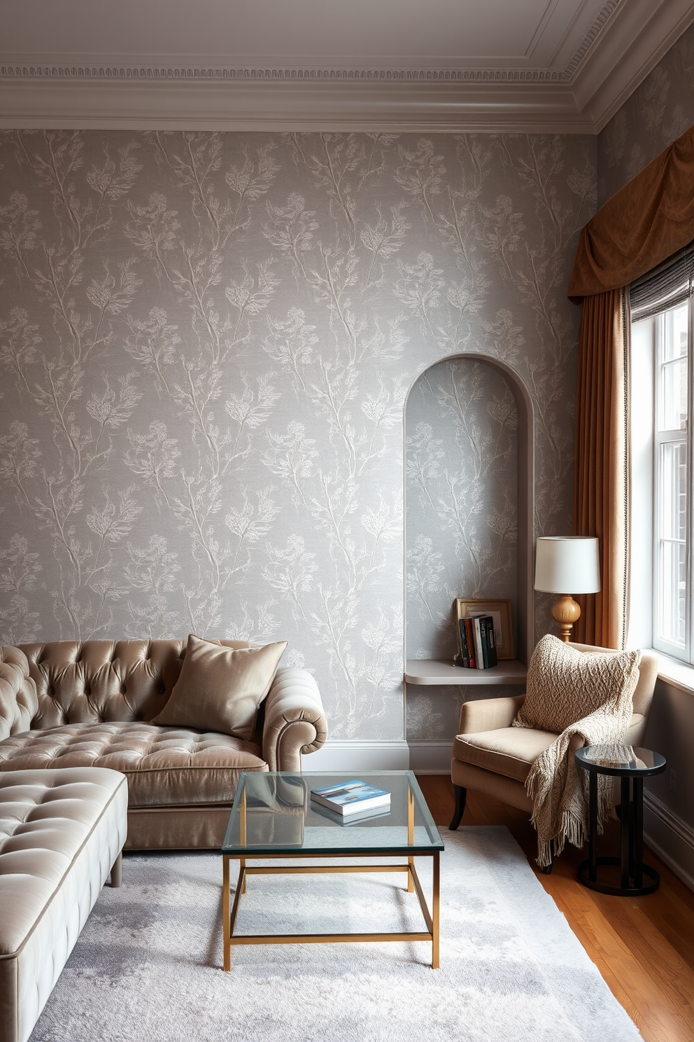 Silver Wallpaper Decorating Ideas 16