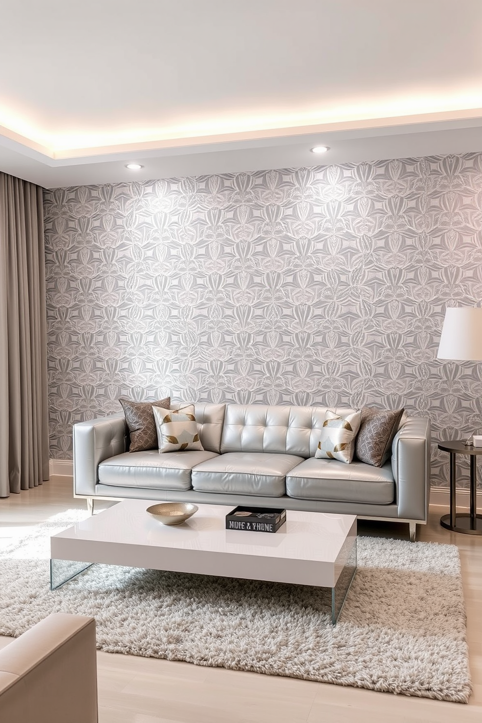 Silver Wallpaper Decorating Ideas 2