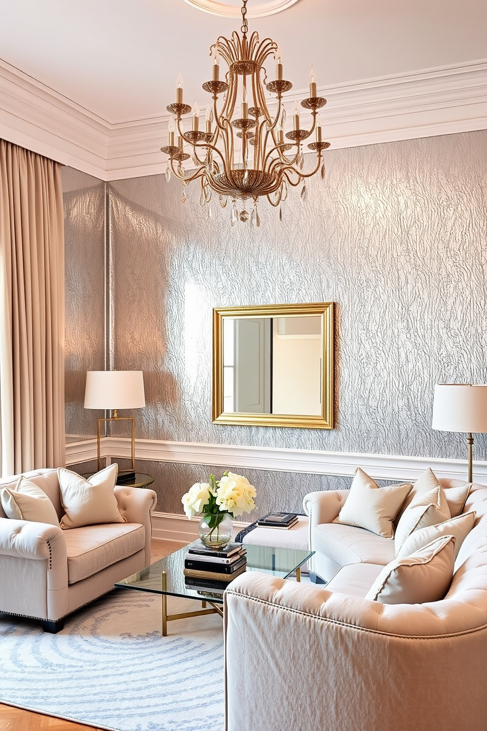 Silver Wallpaper Decorating Ideas 3