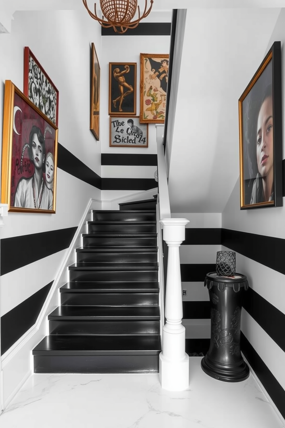 Staircase Wall Painting Ideas 1