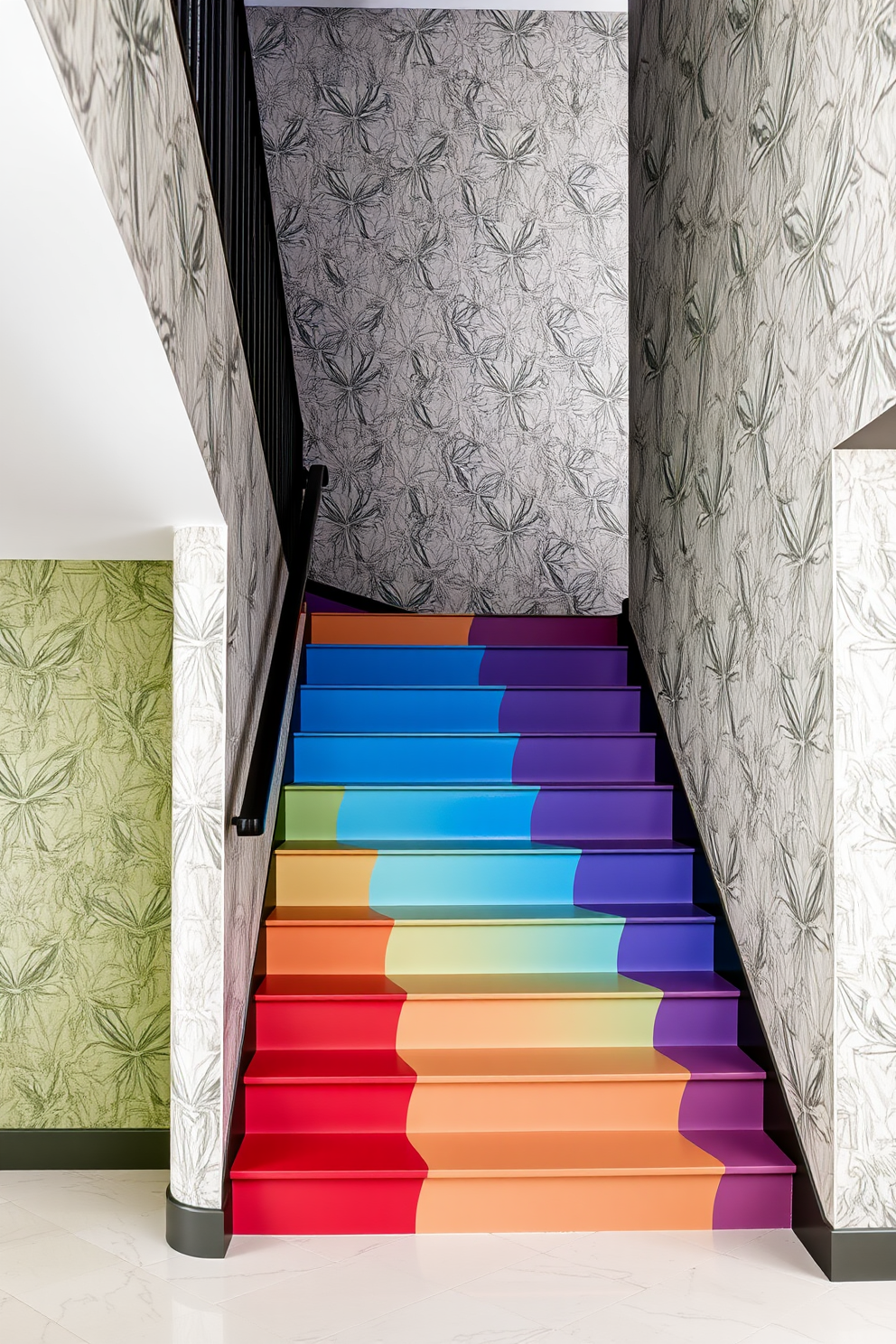 Staircase Wall Painting Ideas 11