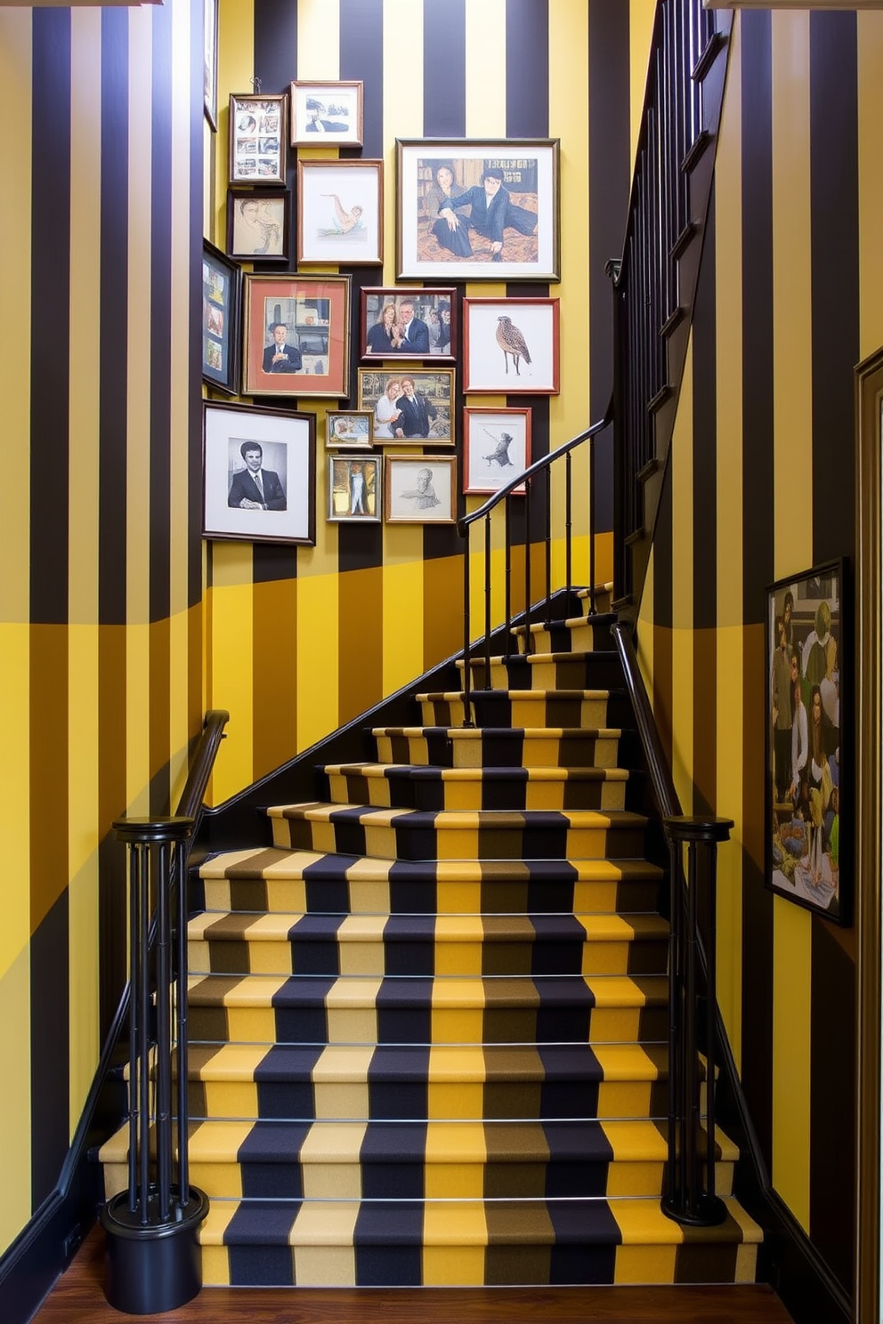 Staircase Wall Painting Ideas 19