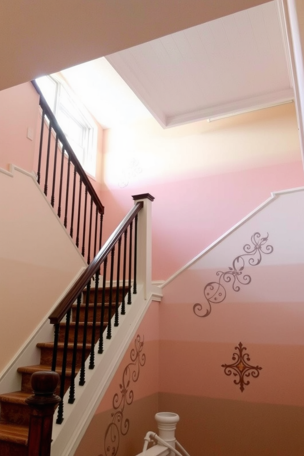 Staircase Wall Painting Ideas 23