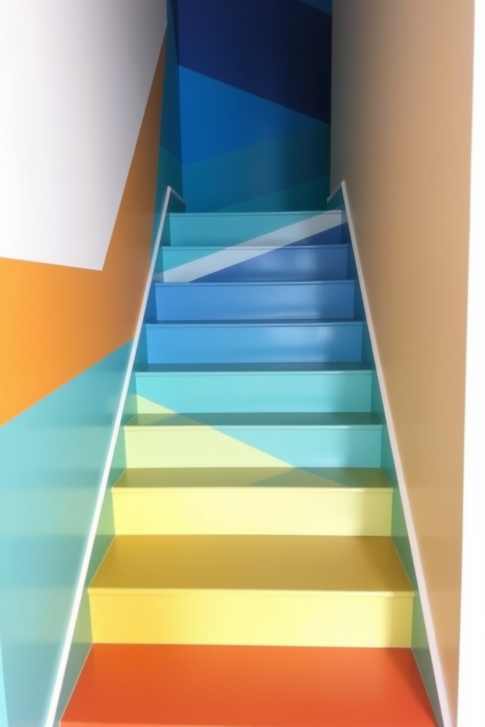 Staircase Wall Painting Ideas 27