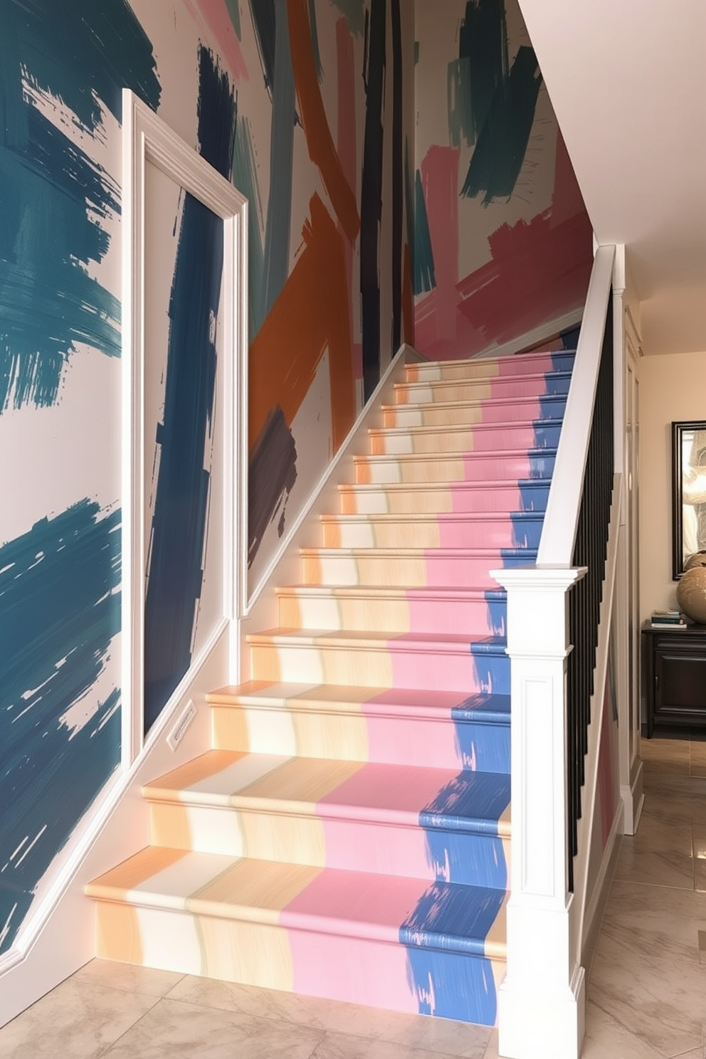 Staircase Wall Painting Ideas 28