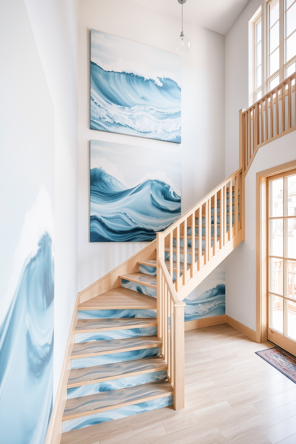 Staircase Wall Painting Ideas 30