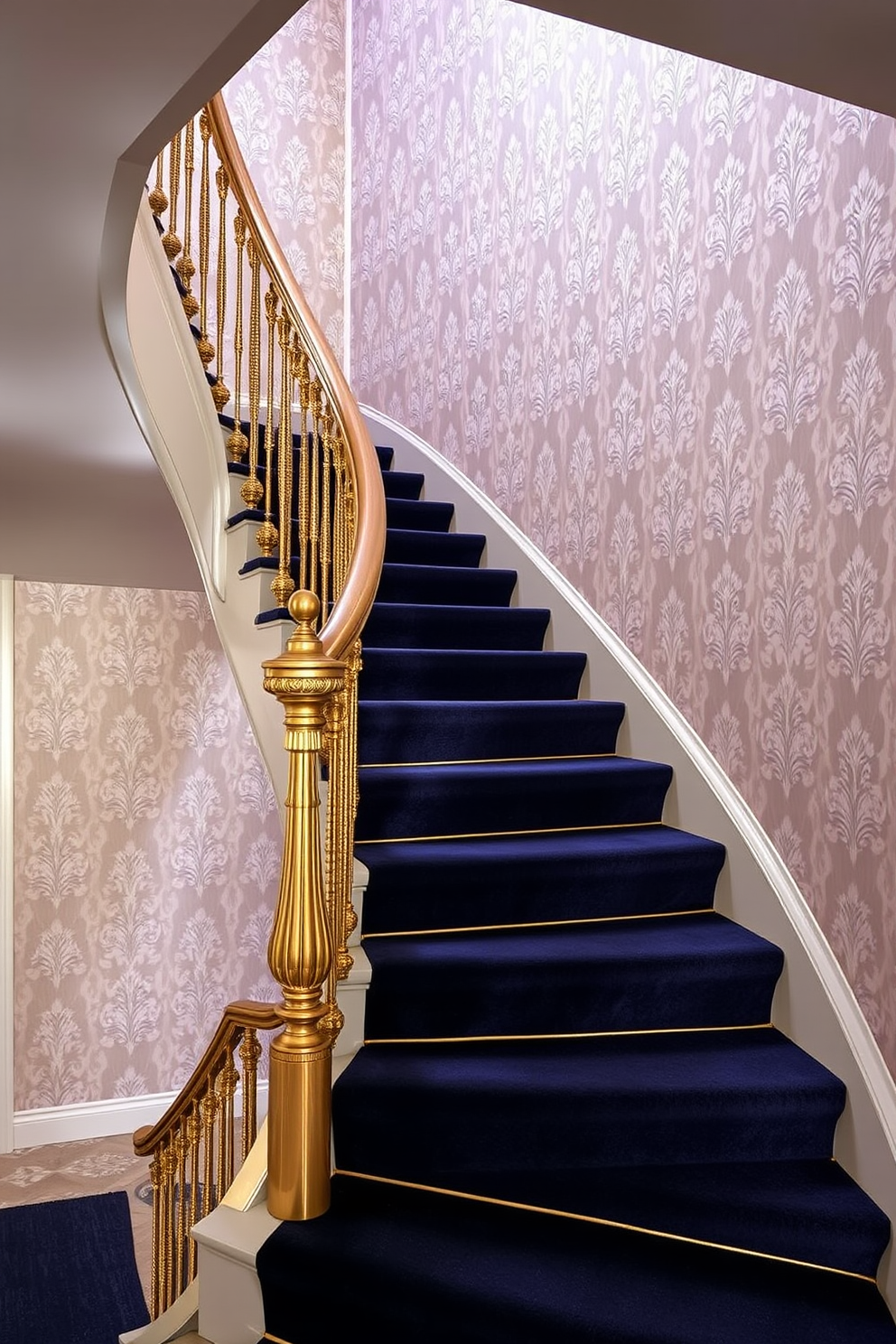 Staircase Wallpaper Decorating Ideas 10