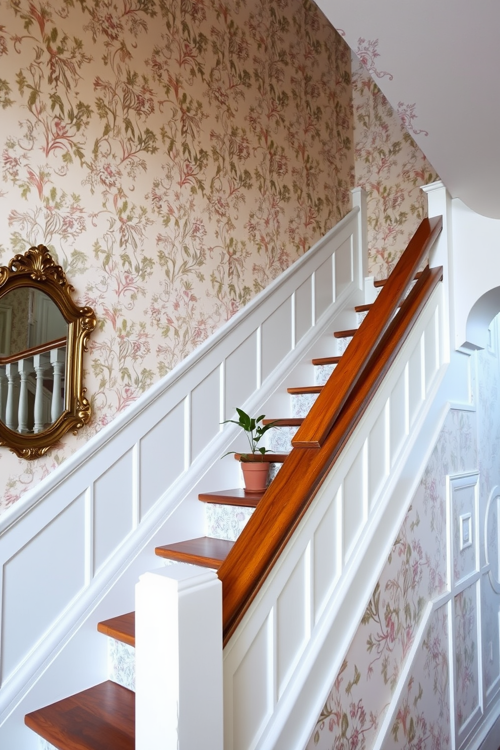 Staircase Wallpaper Decorating Ideas 2