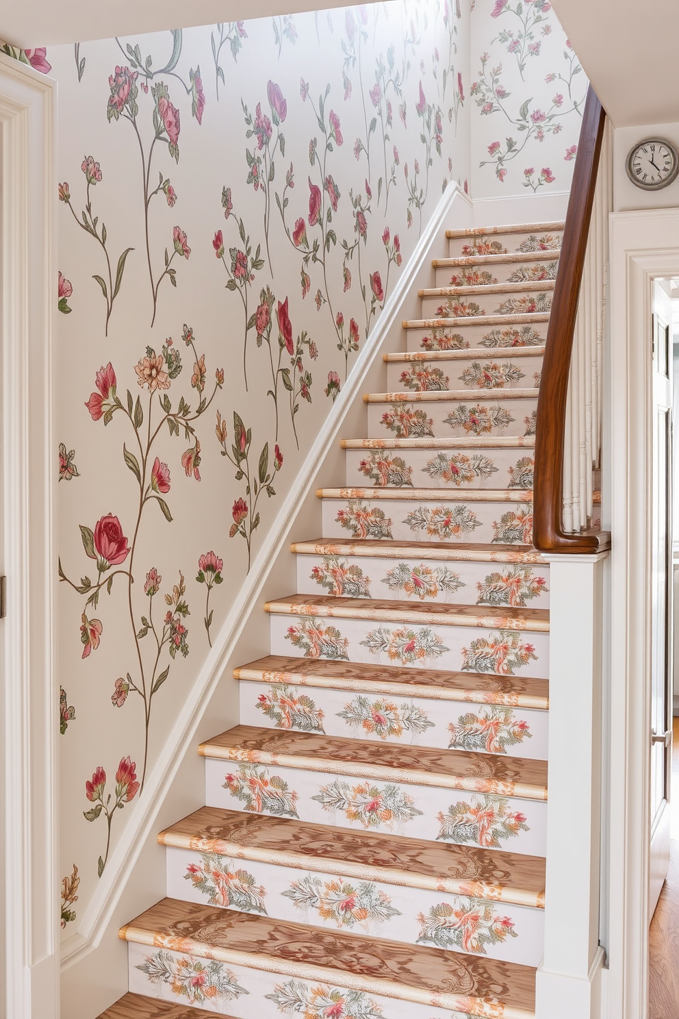 Staircase Wallpaper Decorating Ideas 30