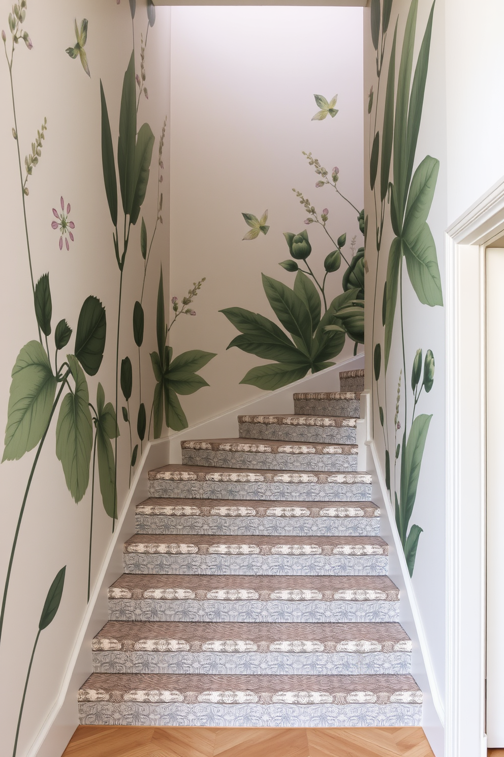 Staircase Wallpaper Decorating Ideas 4